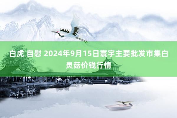 白虎 自慰 2024年9月15日寰宇主要批发市集白灵菇价钱行情