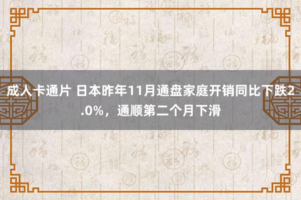 成人卡通片 日本昨年11月通盘家庭开销同比下跌2.0%，通顺第二个月下滑