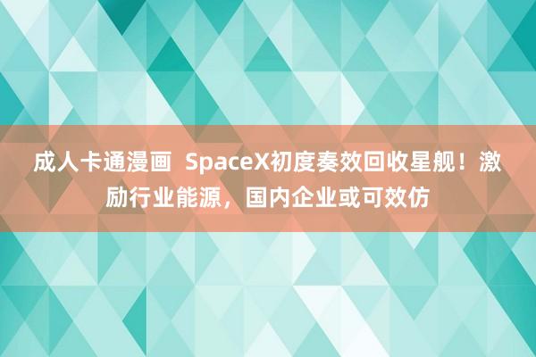 成人卡通漫画  SpaceX初度奏效回收星舰！激励行业能源，国内企业或可效仿