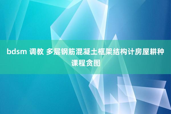 bdsm 调教 多层钢筋混凝土框架结构计房屋耕种课程贪图