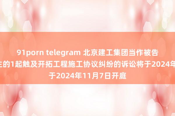 91porn telegram 北京建工集团当作被告/被上诉东谈主的1起触及开拓工程施工协议纠纷的诉讼将于2024年11月7日开庭