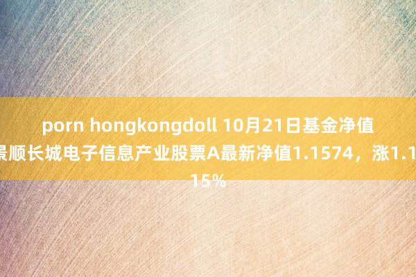 porn hongkongdoll 10月21日基金净值：景顺长城电子信息产业股票A最新净值1.1574，涨1.15%