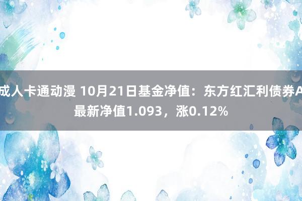 成人卡通动漫 10月21日基金净值：东方红汇利债券A最新净值1.093，涨0.12%