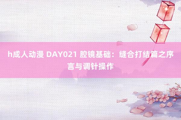 h成人动漫 DAY021 腔镜基础：缝合打结篇之序言与调针操作